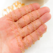 1808FGF. 14K Gold Filled Oval Flat Link Chain